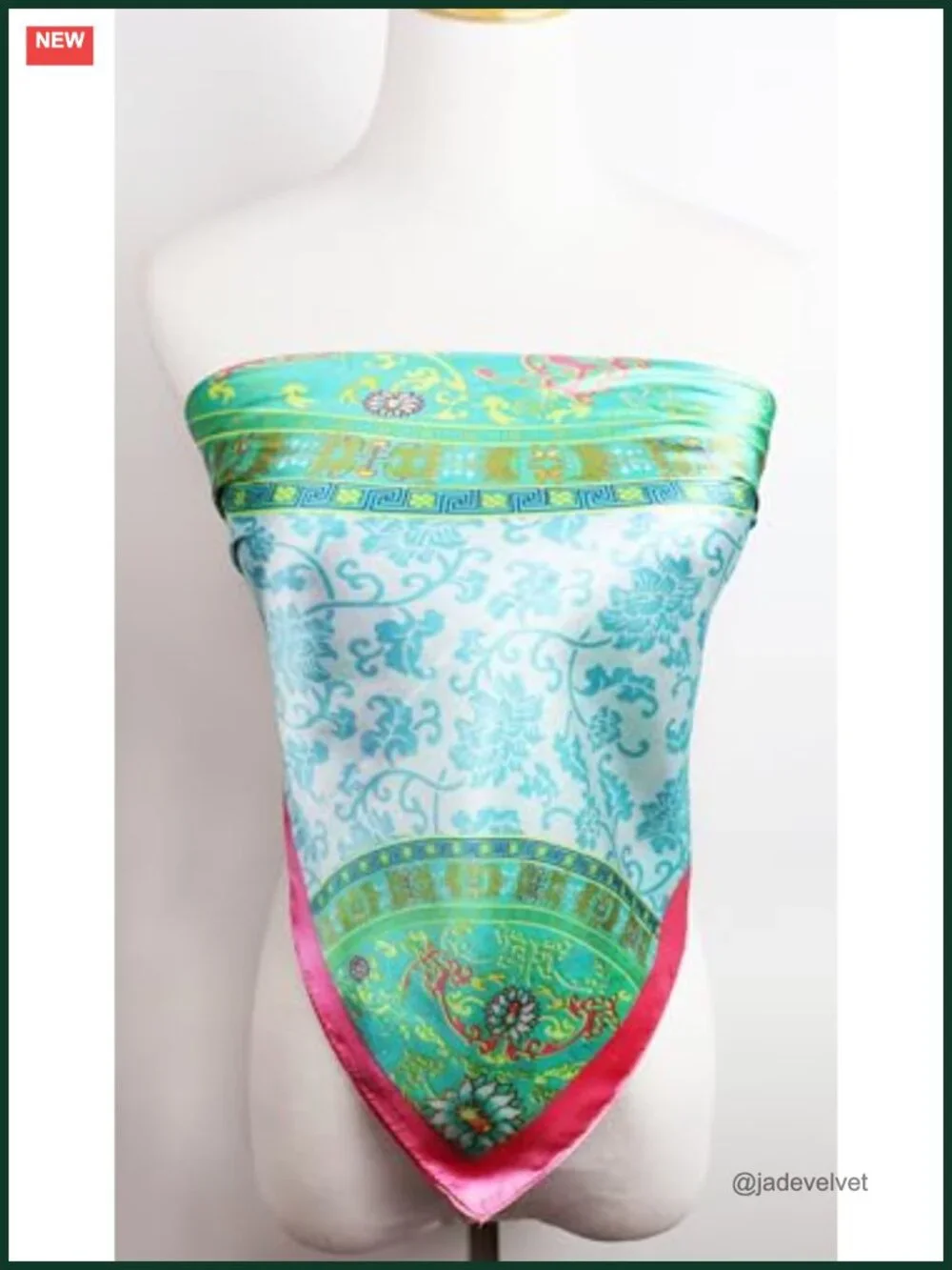 Satin Head Scarf Women Silk Like Hair Wrap Square Bandana 35x35 in